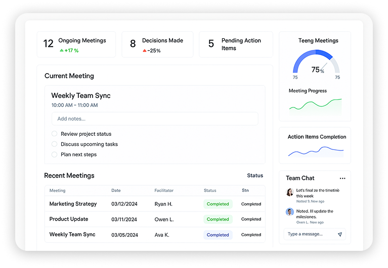 action tracking workflow