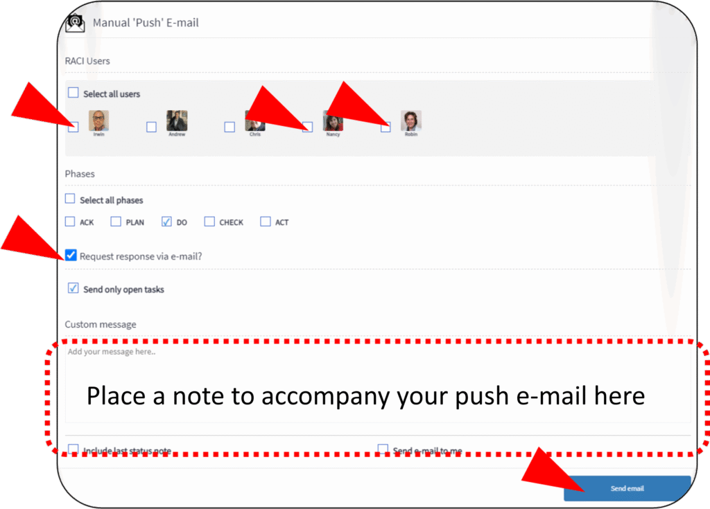 Task Checklist Setup